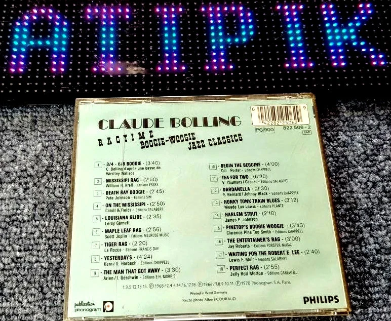 ✨ Claude Bolling - Ragtime Boogie Woogie Jazz Classics - CD Indispensable – photo 3